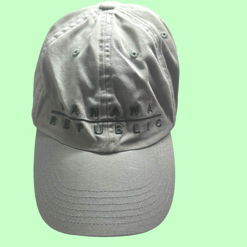 Vintage Banana Republic Unisex Hat Cap Adjustable Strap Green Y2K 90s Golf Beach
